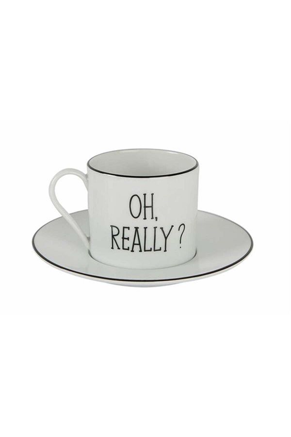 Porland-Be Happy Single Teacup with Saucer 180cc 2016ST021232202 1