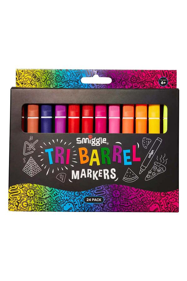 SMIGGLE-- Triangle Highlighter Marker Pack X24 1