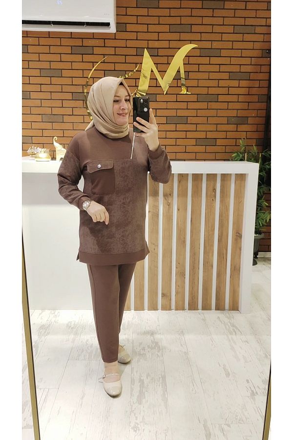 Meryemce Butik-Batik Pattern Double Set 1