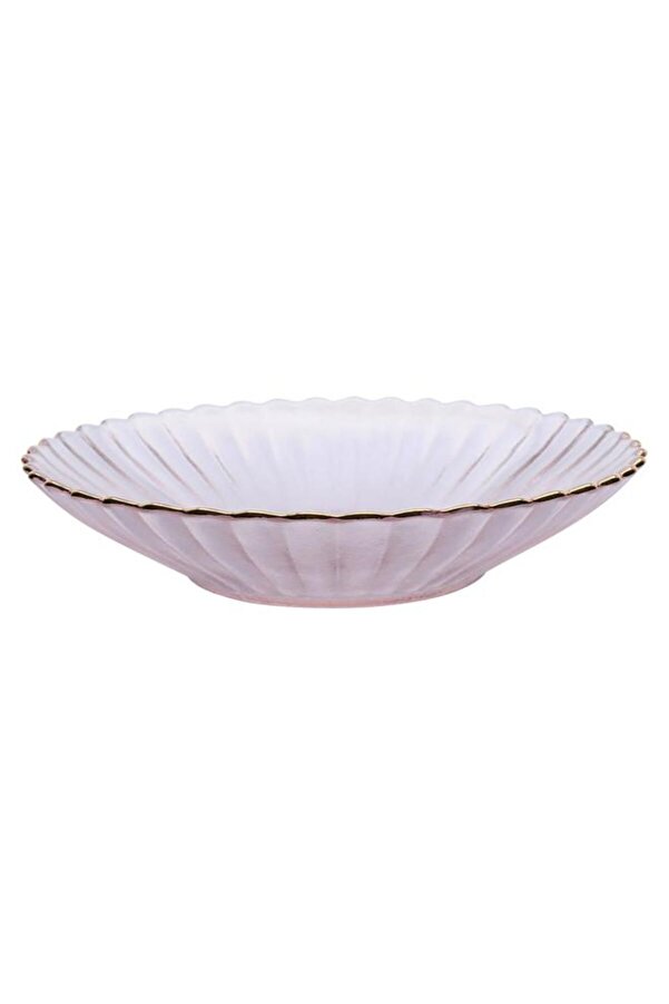ALSAIF-Glass Plate 4X19 Cm Round Light Pink 1
