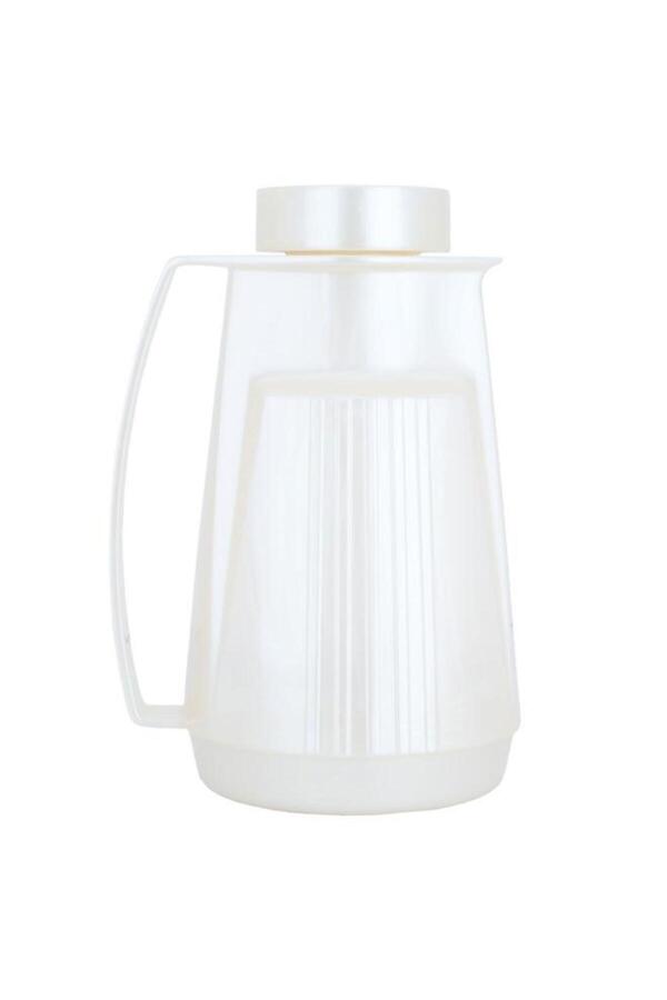 ALSAIF-Glass Thermos 1 Liter Plastic Body White 1