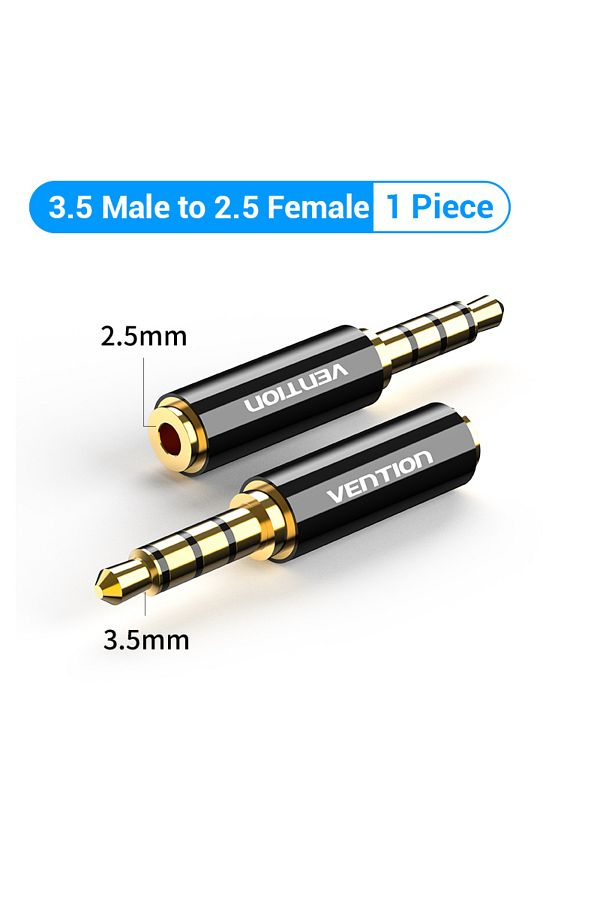 Choice-3.5 to 2.5 1pc Vention Jack 3.5mm to 2.5mm Male to Female Plug Audio Adapter for Speaker Laptop Head 1