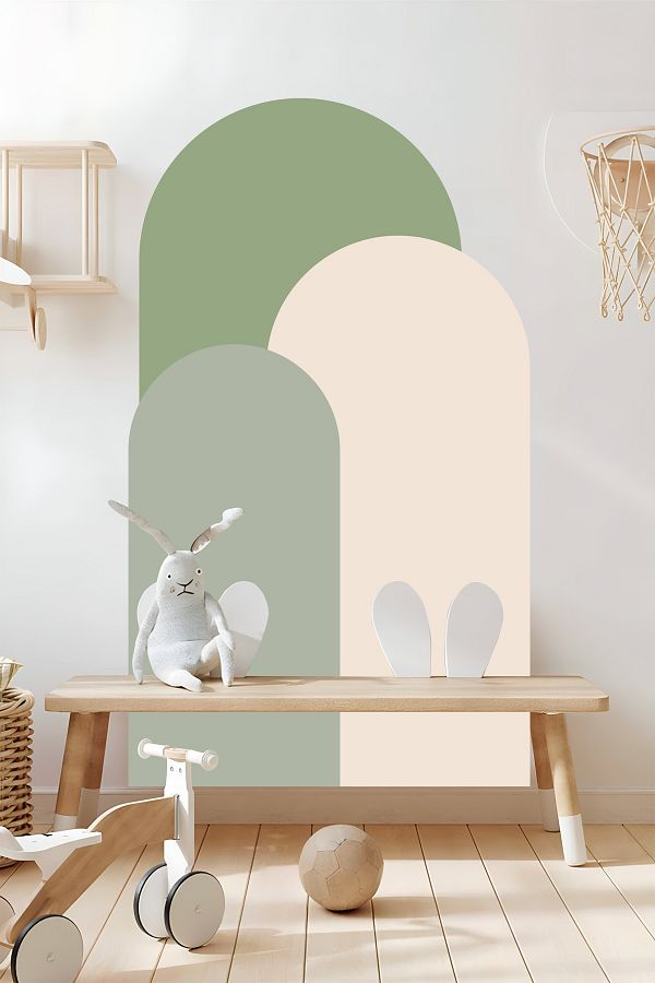 Grafikup-Bohemian Oval Wall Sticker - 3-Piece Boho Wall Sticker 1