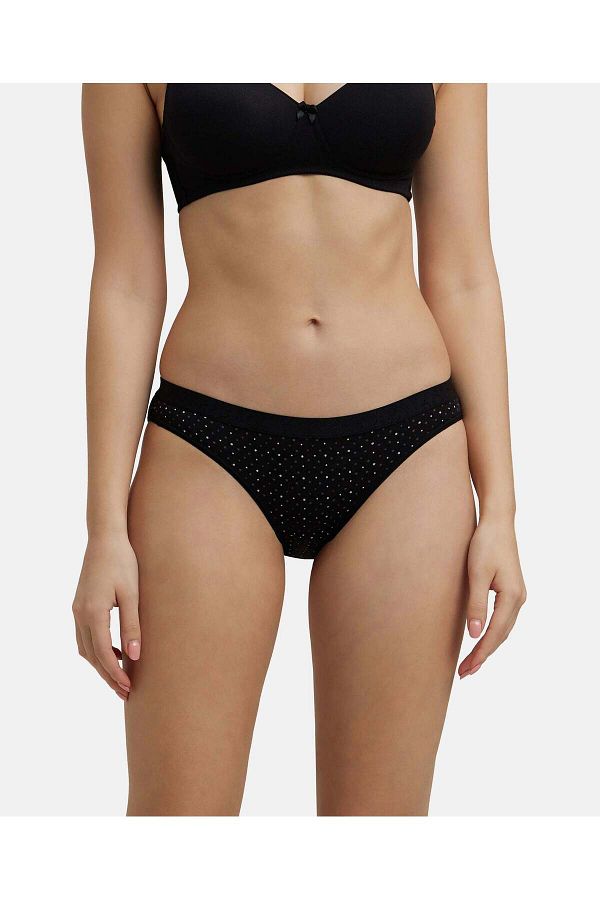 JOCKEY-Fashion Stretch Bikini 3002-01 Black 1