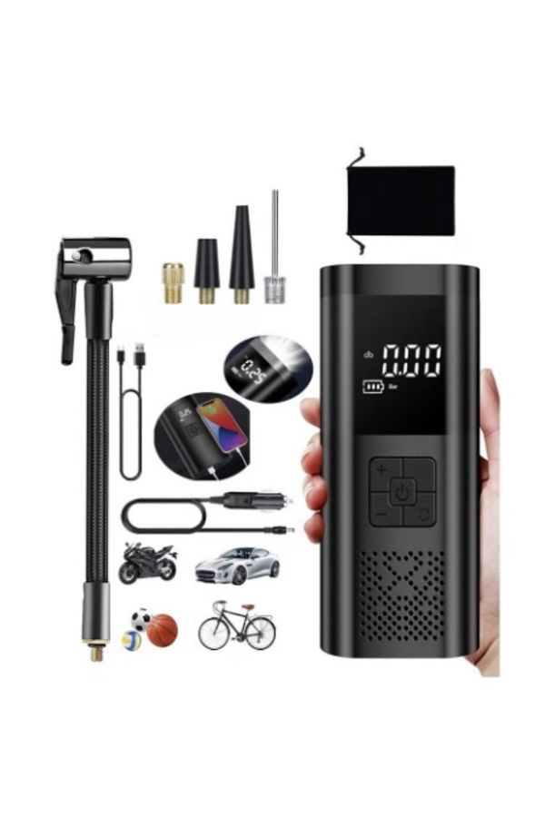 Primo Plus-Air Compressor Tire Inflator for Car, 150 PSI Fast Inflation with Dual LCD Display 1