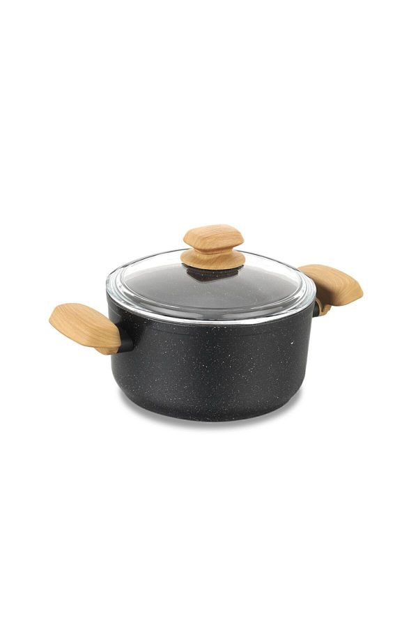 KORKMAZ-Korkmaz (Montana ) Pot with Glass Lid. 20 cm capacity. 1
