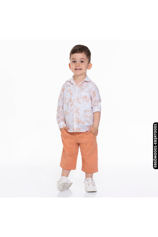 XO Kids Erkek Bebek Gömlek 1-3 Yaş 22104 Ebgöm0001