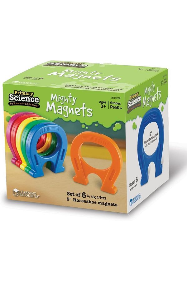 Learning Resources-Primary Science Mighty Magnets Set of 6-LER0790 1