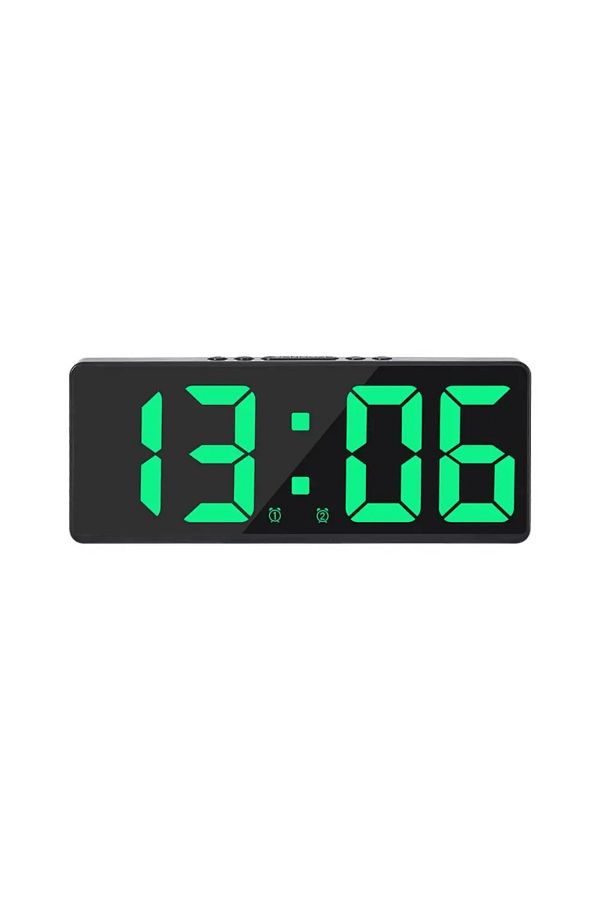 Choice-green Multifunctional LED Number Clock Color Nightlight Temperature Calendar Alarm Large Digital Ele 1