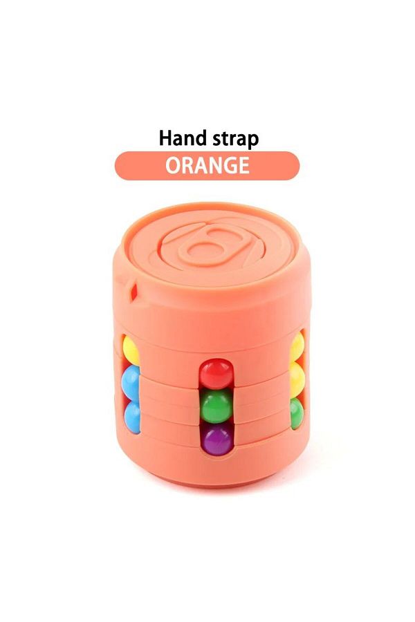 Choice-Orange Multiple Functions Fidget Spinner Magic Colorful Beans Finger Spinning Relieves Stress Decomp 1