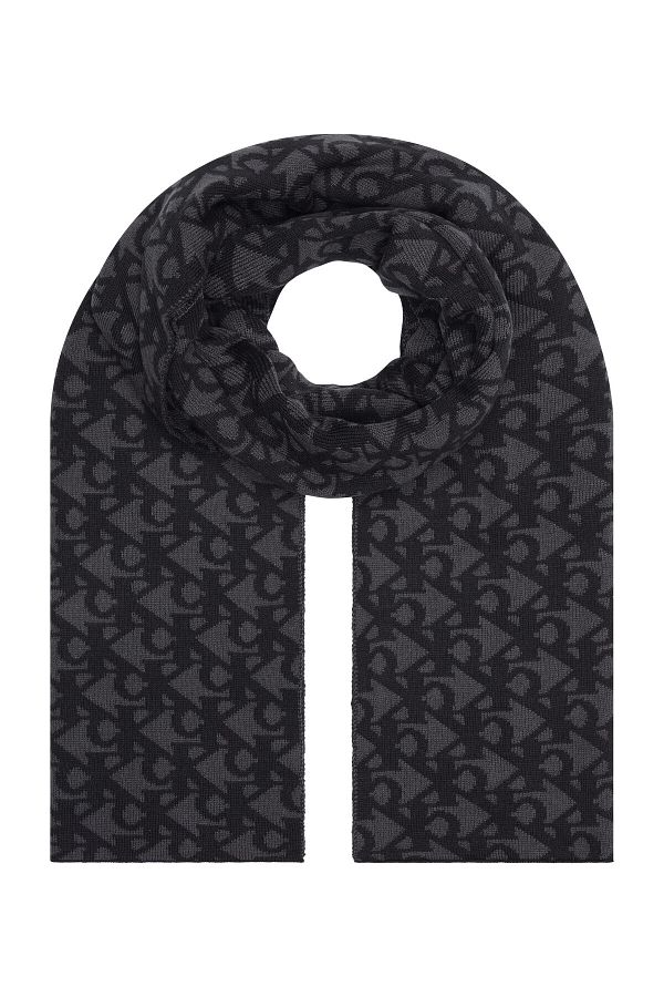 Calvin Klein-Black Aop Scarf Scarf 1