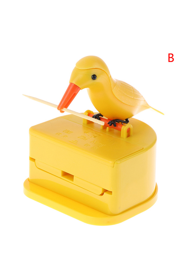 Choice-B 1Pc Toothpick Holder Dispenser Cute Bird Toothpick Dispenser Gag Gift Cleaning Teeth Table Decora. 1