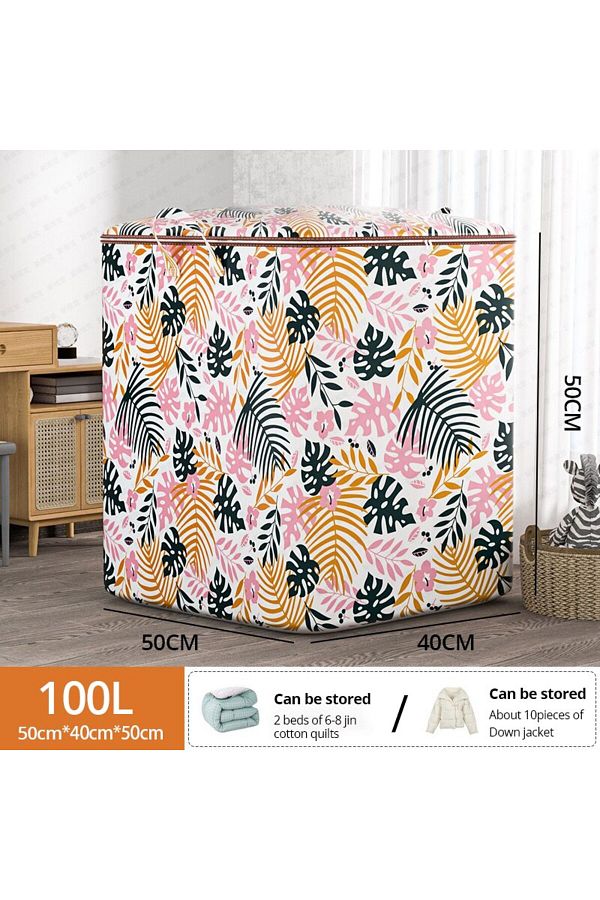 Choice-1pc Leaf style 1pc 1Pc Futon Storage Bag Non-Woven Fabrics Transparent Visual Window for Quilt Stora 1