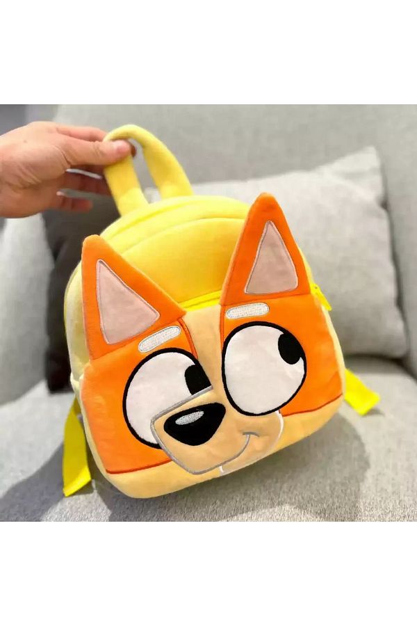 Choice-orange Cartoon Bluey Family Cosplay Kindergarten Children Schoolbag Bluebin Dog Backpack Kawaii Blue 1