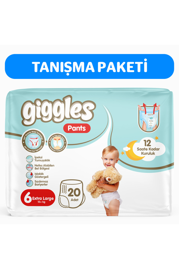 giggles Pants Külotlu Bebek Bezi 6 Numara XLarge 20 Adet