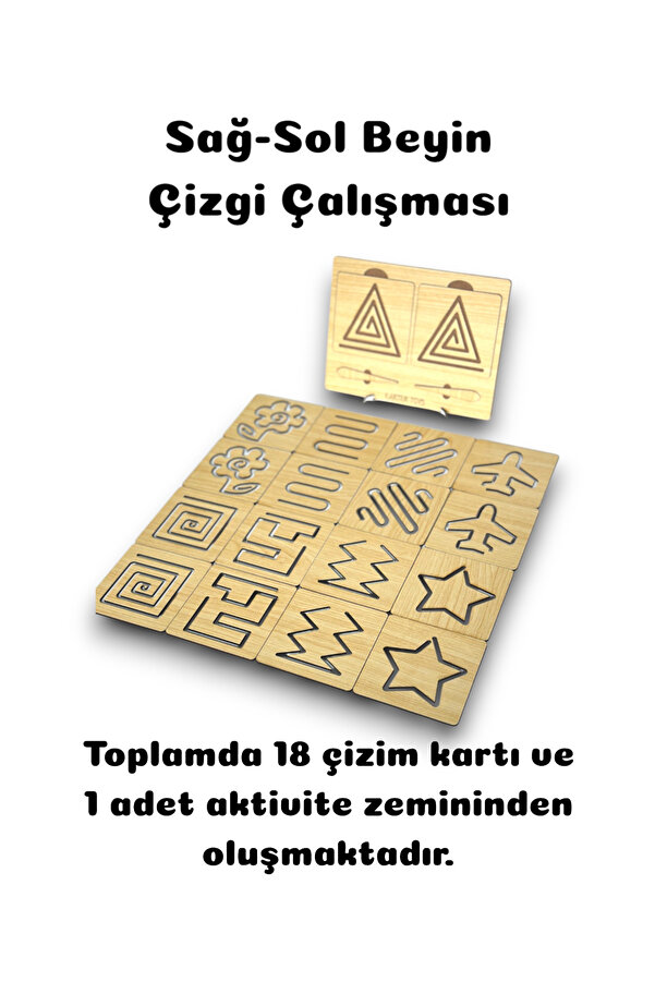Karter İnovasyon Montessori Egitici Ince Motor Calismasi, Cizgi Calismasi, Egitici Oyuncak, Ince Motor Gelisimi