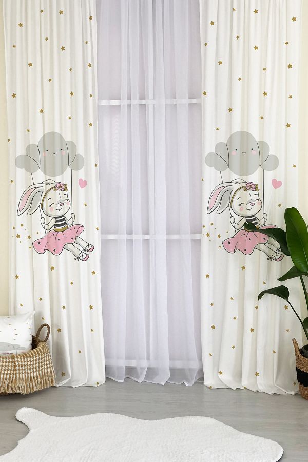 Evmila-Swing Rabbit Girl White Background 48 Curtains 1