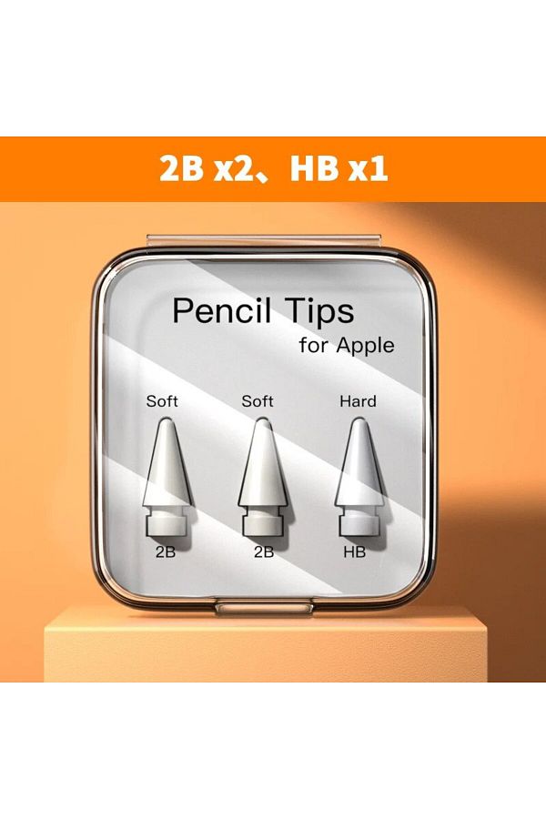 Choice-2B x2 HB x1 لقلم Apple Pencil، حافظة أقلام رصاص لطرف قلم Apple 2B HB 3.0 ناعم وصلب لقلم Apple 1