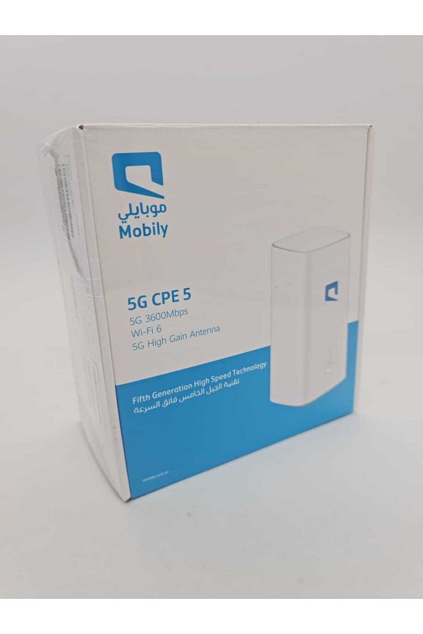 Mobily-Router 5G CPE 5 3600Mbps H155-381 Wi-Fi 6 With high Speed Technology only for Mobily Network White 1