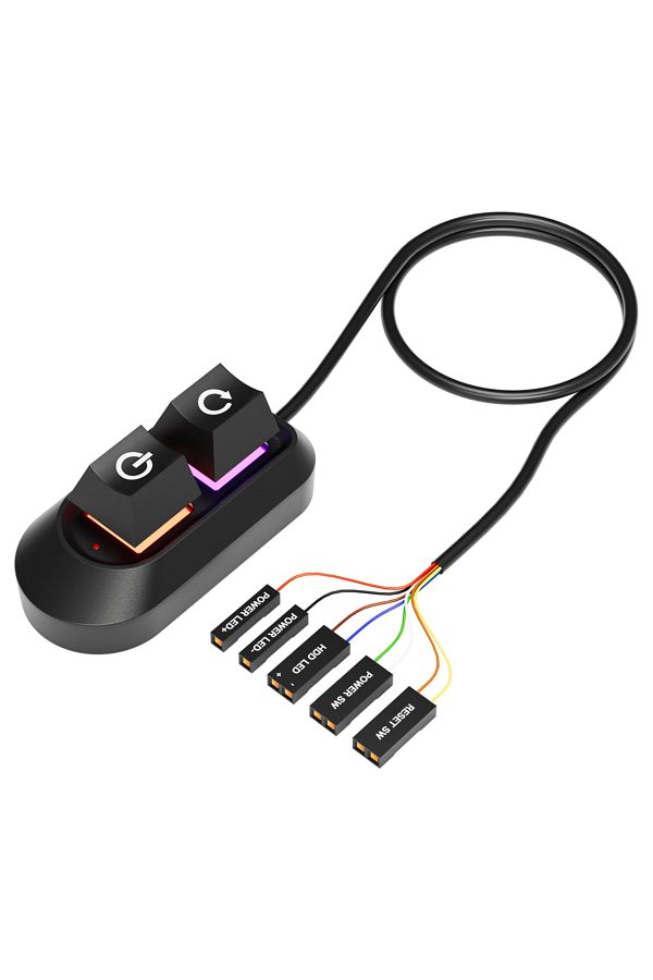 GGBEE-No Rgb Button Mechanical Desktop Power Switch External Start Computer Switch On/off And Reset Button 1