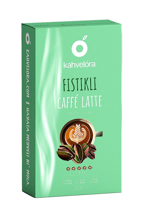 kahvelora-100g Caffe Latte with Pistachio - Milk Sparkling Cup Mix 1