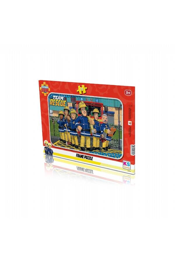 Ks Games-Fireman Sam Puzzle 24 Piece Frame Frs704 1