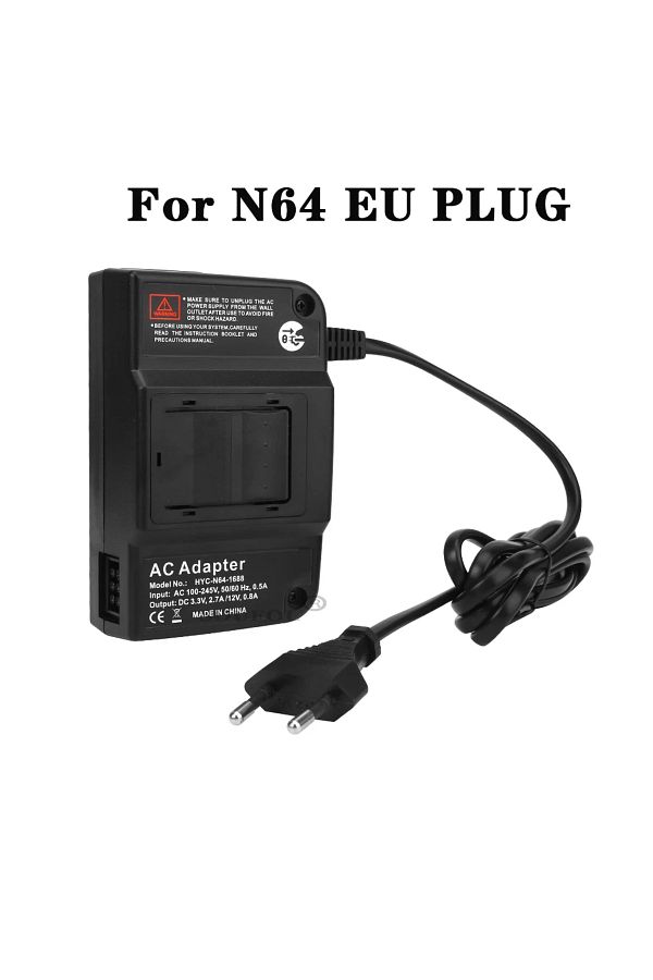 Choice-For N64 Eu Plug For Ngc Ac Adapter Charger Nintend Gamecube N64 Regulatory Power Adapter Power Suppl 1