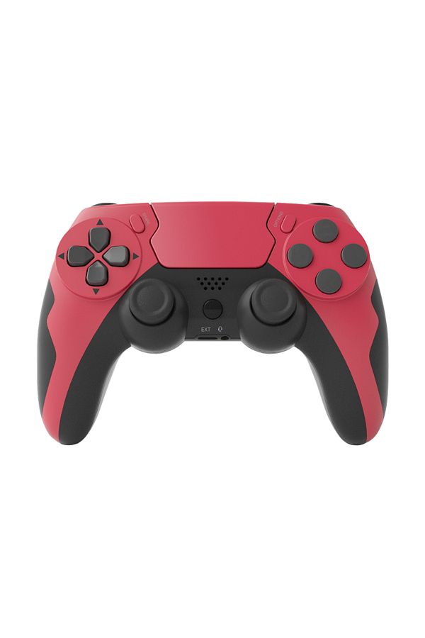 Choice-وحدة تحكم لاسلكية من Gaminja باللون الأحمر النبيذي، لوحة ألعاب بلوتوث، اهتزاز مزدوج، لوحة تحكم 6 محاور، لوحة لمس، مايكرو 1