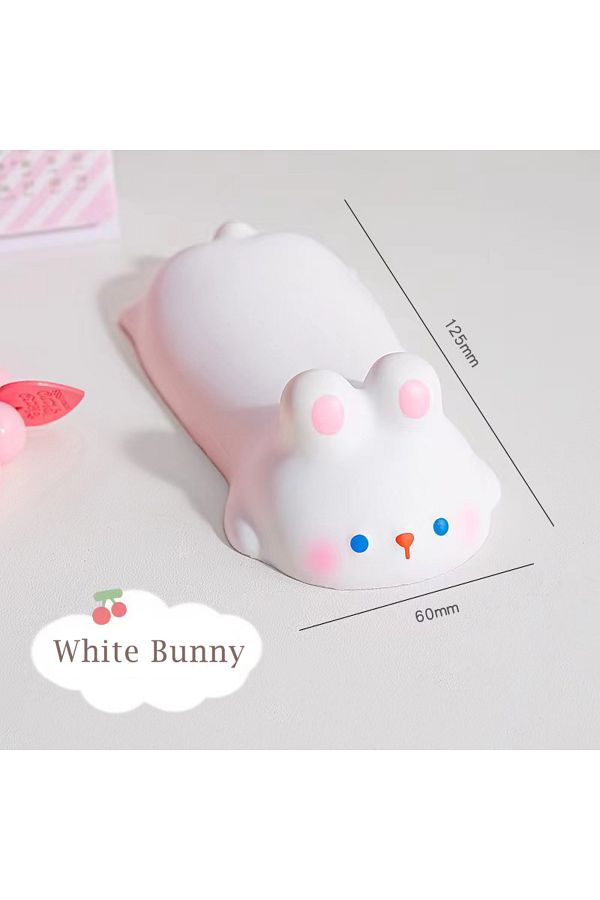 Mairuige-White Bunny Cute Mouse Pad Keyboard Mouse Wrist Rest Support Girl Soft Computer Laptop Desk Mat Typi 1