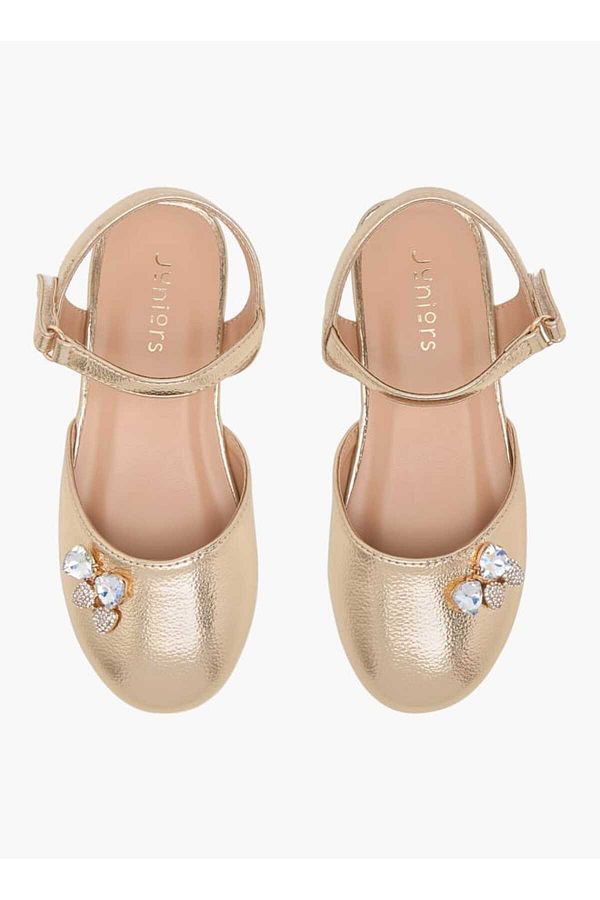 Juniors-Embellished Shoes with Hook and Loop Closure 1