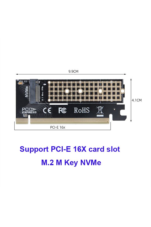 Choice-بطاقة محول PCIE X16 M.2 NVMe M-Key إلى PCIe 3.0 SSD PCIe X4 X8 X16 لأجهزة الكمبيوتر المكتبية PCI-E Graphics C 1