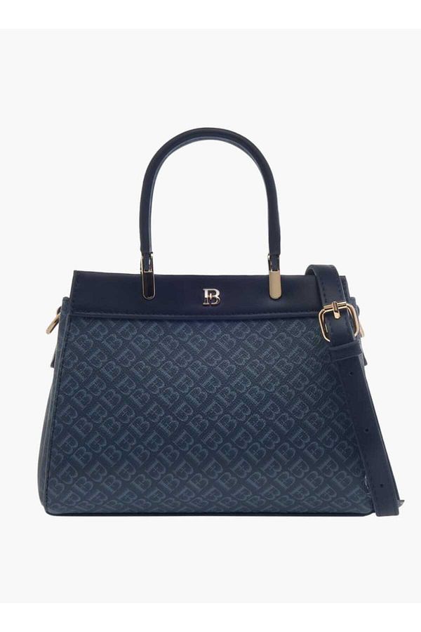 Flora Bella by Shoexpress-Flora Bella Monogram Print Tote Bag with Handles and Detachable Strap 1