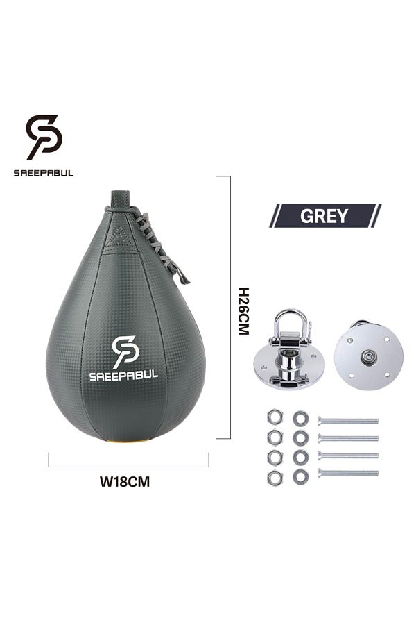 Choice-grey with swivel Free Shipping Boxing Speed Ball Set Fitness Boxing Pear Speed Ball Reflex Inflate P 1