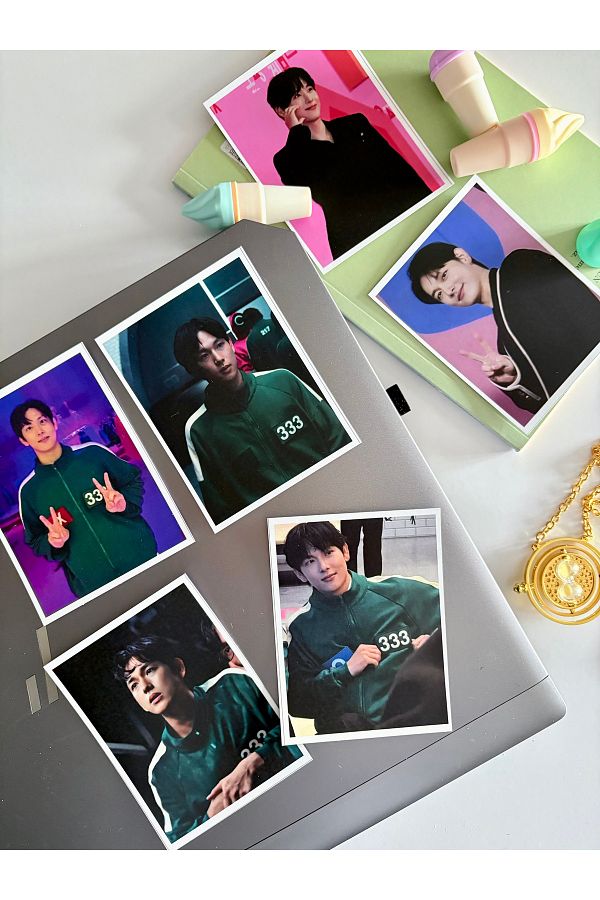 Pankart Evi-Lee Myung-Gi Squid Game Player - 6 Pcs Sticker Set 1