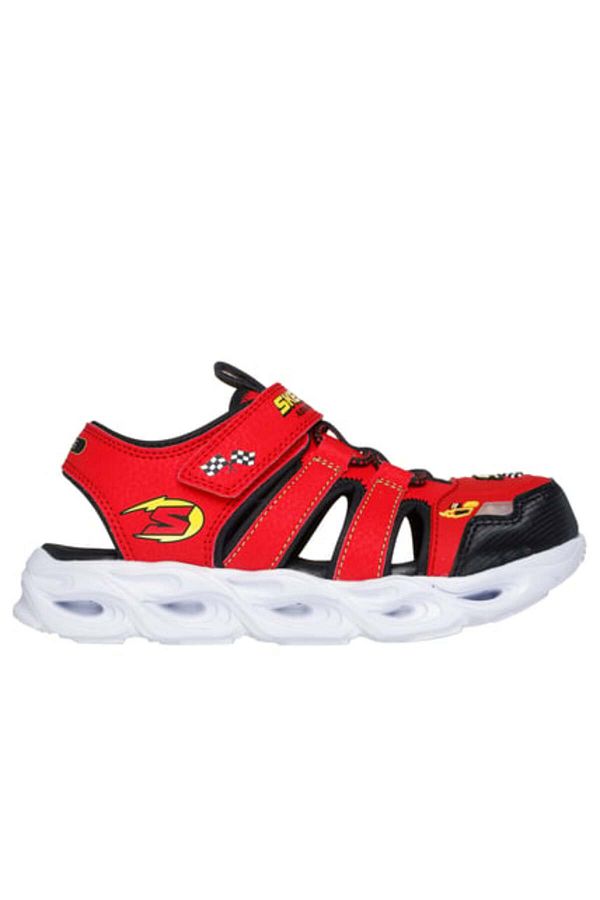 SKECHERS-Thermo-Splash - Hydro-Flare große rot beleuchtete Sandalen für Jungen 400613 L Rdbk 1