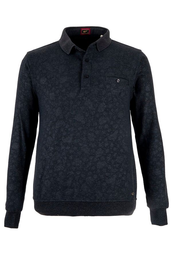 BLU-Polo Neck Sweatshirt 1