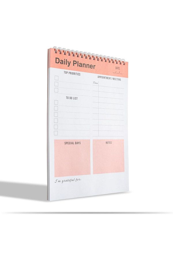STOREMAX-Muartshop Planner Notebook, to Do List Notepad, Spiral Notebook, Checklist, İ 1