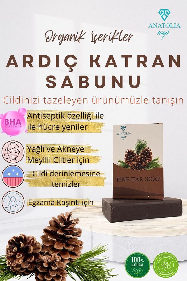 Anatolia Soap-Juniper Tar Soap and Effective Solution for Fungus Skin Problems 1