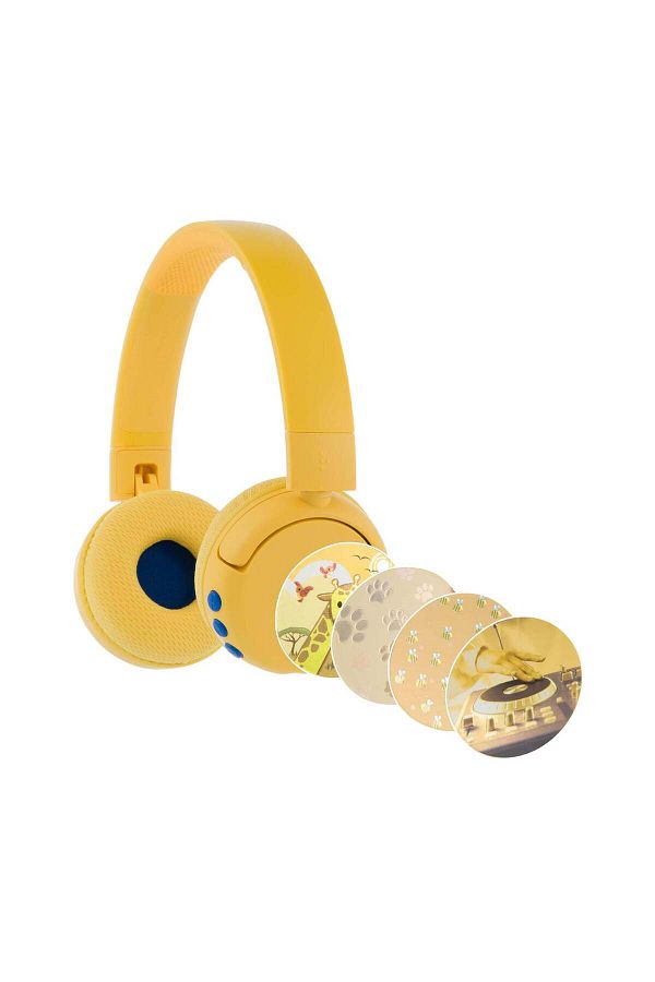 Onanoff-BuddyPhones POP Fun Bluetooth Wireless Headset, Volume-Limiting,Comfortable,Yellow 1