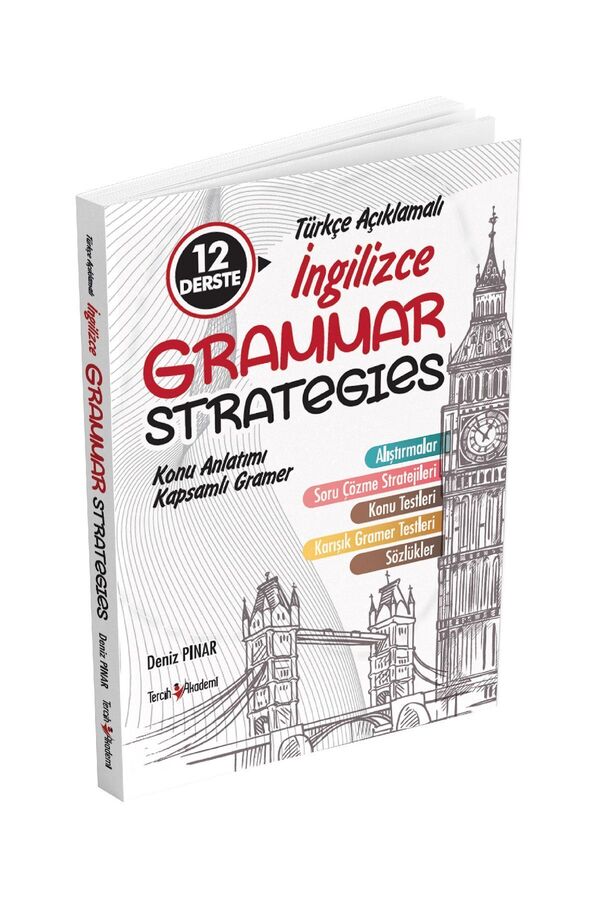 Tercih Akademi-استراتيجيات قواعد اللغة الإنجليزية مع شرح اللغة الإنجليزية في 12 درسًا قواعد اللغة الإنجليزية مع شرح موضوع شامل 1