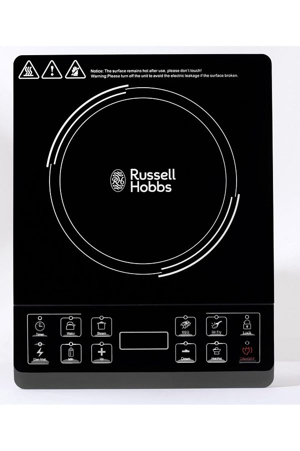 RUSSELL HOBBS-Infrared Single Burner, 2000W, 80℃-650℃, Push Button Control, 3hr Timer, Safety Lock. 1