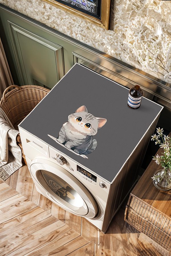 Homefesto-Anti-Slip Base Washing Machine Cmş09 Modern Useful Washable Mat Cover 1