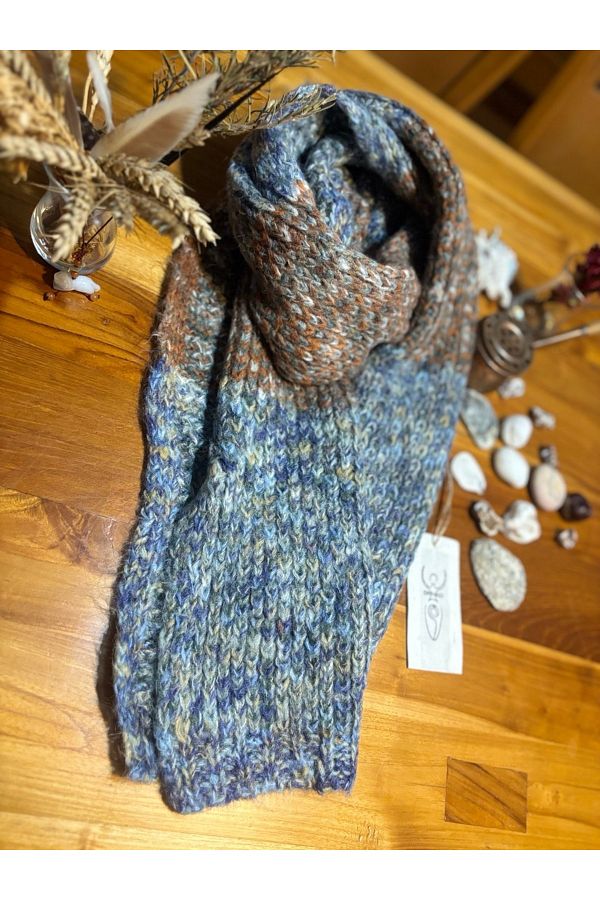 Chinko-Wool Jacquard Unisex Scarf 1