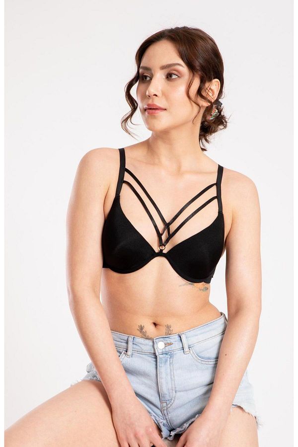 DoDe Flora-Double Push up Double Support Underwire Front Drawstring Bra F.K. 998 1