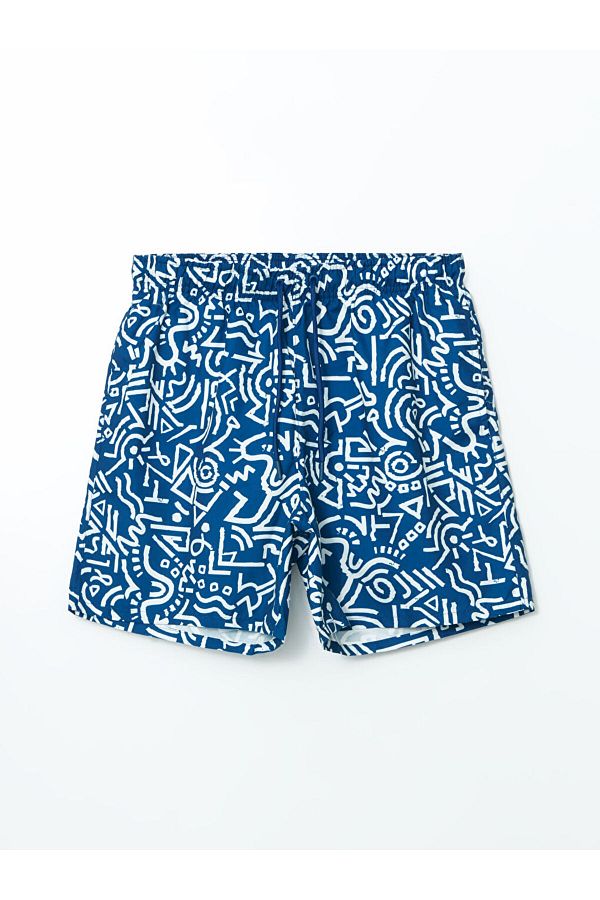 LC Waikiki-Short Length Patterned Men's Sea Shorts 1