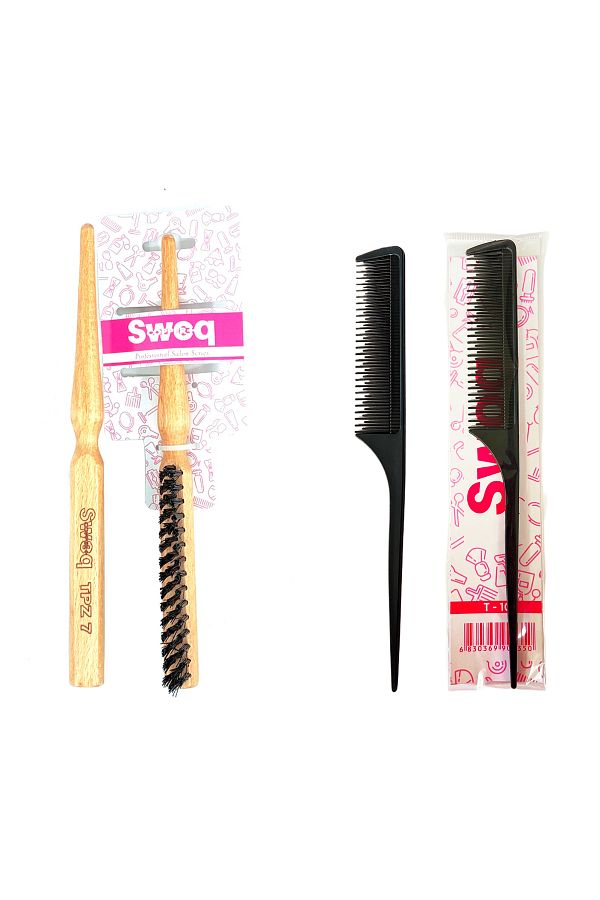 SWOQ-TPZ7 & SWOQ T10 Crepee Comb Knob Brush 1