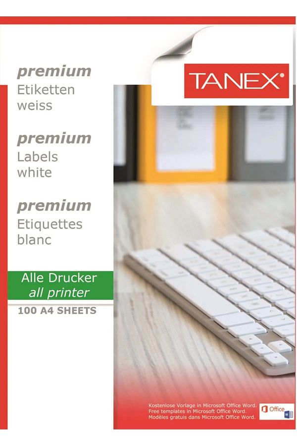 Tanex-Αυτοκόλλητο κοπής με λέιζερ μοντέλου Tw-2114 - 105*41mm 1