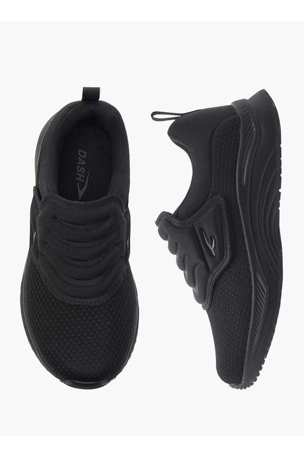 Dash-Textured Sneakers with Hook and Loop Closure 1