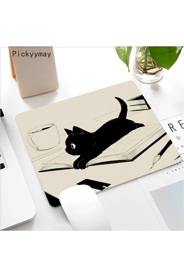 Choice-لوحة ماوس صغيرة من Not LockEdge مقاس 18 × 22 سم z2 Black Cat لوحة ماوس كبيرة للكمبيوتر المكتبي ولوحة مفاتيح 1