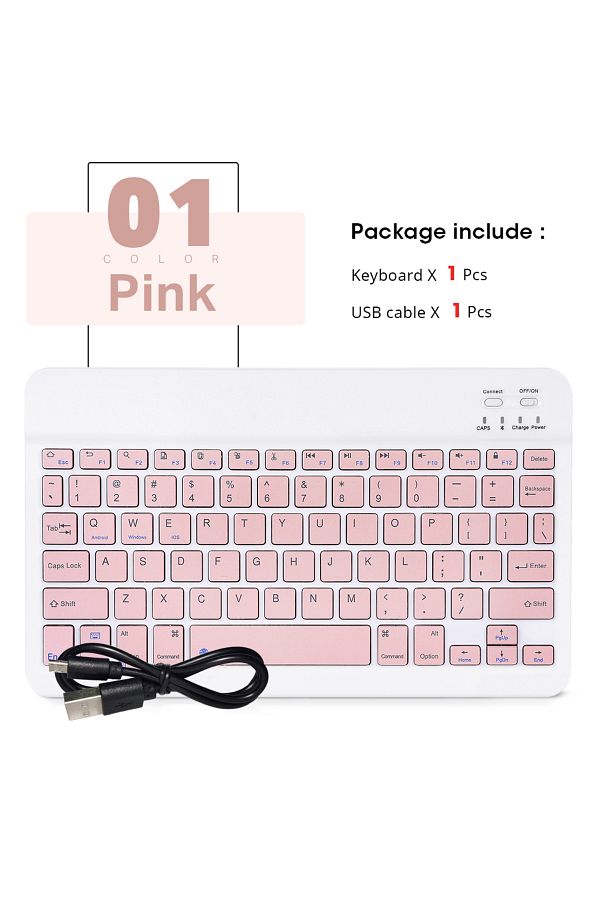 Choice-Pink-no Mouse Mini Wireless Keyboard Bluetooth Keyboard For Ipad Phone Tablet Portable Bluetooth Key 1